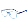 Brillen Brillen niedlich flexibel hellrosa blau schwarz Kristall Kunststoff Titan Mode Junge Mädchen optische Rahmen Brille G129 Sonnenbrillengestell