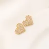 Ladies 22k Fine Solid 18ct THAI BAHT G/F Gold Earrings Stud Coloured Crystal Heart Bling Craft Embroider Map Large Hip-Hop