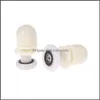 Salle de bain aessories maison jardinpcs de douche rouleaux roues roues roues pleys sliders eentric 20 mm 25 mm diamètre baignoire