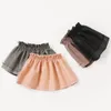 Welaken Girls Skirts Baby Girls Clother PU 가짜 가죽 스커트 SpringAutumn 옷 여자 Tutu Pettiskirt 어린이 의류 210331