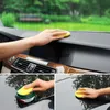 Gąbka Car E Wax Pads Yellow Cleaning Tool Anty-Scratch Polering Towel Opatrunek Piana 12 sztuk / zestaw