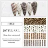 Zebra Leopard Print 3D Nail Stickers Tiger Head Pattern Sexy Nail Art Design DIY Manicure Decals Beauty Tools6068287