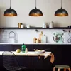 Vintage Black Pendant Lights American Amber Metal Lampe Bulbe Dinning Room Kitchen Home Decor Planetarium Lamps
