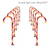 Christmas Decorations Candy Cane Pathway Lights Christmas Year Holiday Outdoor Garden Home Light Navidad 2021227v
