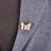 Épingles, broches madrry luxe papillon forme cristal animal broche bijoux femmes hommes addition