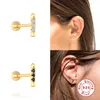 genuine zircon earrings