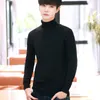 Solid Sweater Men Autumn Winter Brand Mens Pullover Turtleneck Casual Slim Warm High Neck Male Knitted Ribbed Hem Pull Sweaters 210524