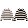 Men's Sweaters Human made autumn winter love embroidered striped sweater for men and women loose casual Pullover Sweater