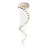 펜던트 램프 샹들리에 현대 및 간단한 듀플렉스 바닥 홀 램프 유행 노르딕 거실 빌라 나선형 계단 긴 매달려