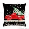 Decorazioni natalizie camioncino rosso Serie albero di Natale Federa per cuscino articoli per la casa 45 45 cm T5004507635347