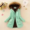 SheBlingBling Autumn Warm Winter Jacket Women Women's Fur Collar Coats Jackets for Lady Long Slim Down Parka Hoodies Parkas 211130