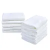 Asciugamano da 10 "x10" bianco da 6 pacchetti morbidi bagni da bagno per bambini 100% in bambù s kit da bagno da viaggio perfetto per i regali 210728 210728