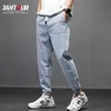 Jantour merk herfst winter mannen imiteren jeans jogger harem denim dikke vracht broek hiphop harajuku katoenen broek man 3 4XL 211112