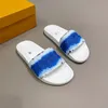 Projektant Luksusowy Waterfront Suwak Sandals Mężczyzna Kobiet Klasyczna Moda Trwałe Mężczyźni Kobiety Slipper Sandals Ladies Flops Z Pudełkiem