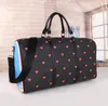 50cm women men bags fashion duffle bag leather luggage handbags large heart pattern capacity sport306P