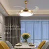 Wentylatory sufitowe Nowoczesne minimalistyczna lampa wentylatora nordic luksus do dekoracji salonu ventilador de techa wystrój domu bc