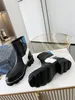 Designer Non Slip Women's Boots Sexig tjock häl öken plattform Stövlar Bee Star Läder Vinter Shoebox Storlek 35-42
