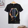 Plein Bear TシャツメンズデザイナーTシャツラインストーンスカルメンTシャツクラシック高品質ヒップホップストリートウェアTシャツカジュアルトップティーPB 16265