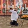 Decoratieve objecten beeldjes 26cm creatief karakter chef-kok hars woondecoratie accessoires ambachtelijke ornamenten bar dessertwinkel standbeeld meubi