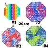 20cm 30cm Giant Pioneer Fidget Toy Silicone Rainbow Push Poppers Board Sensory Finger Puzzle Mega Jumbo Big Size Press Ball Game H4237HX