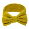 2021 Nyaste Baby Girls Big Bow Headbands Elastic Bowknot Hairbands Headwear Kids Headdress Head Bands Nyfödda Turban Head Wraps