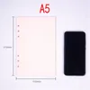 40 sheets Notepads Paper A5 A6 Notebook Index Divider For Daily Planner Colorful Card Papers 6 Holes School Supplies