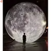 Ship to Door Giant Flatable Moon Balloon LED Lighting Advertising Planet Balloons för att hänga eller jordningsdisplay232v