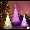 Decorations Festive Supplies Home & Gardenchristmas Tree Colorful Led Acrylic Night Light Christmas Xmas Trees Party Decoration Luminary Holi
