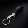 Mężczyźni Skórzany Brelok Prezenty Jaguar Car Breloczek Key Stainless Key Ring Metal Breloki Mężczyźni Biżuteria G1019