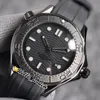 43.5mm Dive 300m 210.92.44.20.01.003 Texture Dial Automatic Mens Watch Date PVD Cool Black Steel Case Rubber Strap Sport Watches HWOM Hello_Watch G28A(2)
