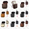 ل Apple AirPods 3rd Generation Cases 2021 New Wireless Bluetooth Earphone Protection PU Leather Brown Flower Carabiner Air Pods 3 Pro 2nd Cover Charging Box