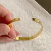 Liebe Schraube Armband Frauen Edelstahl Gold Armreif Kann Geöffnet Werden Paar Einfache Schmuck Geschenke für Frau Zubehör Ganze Ch230p