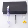 Nector coletor kit 14mm joint baleá água kits de tubulação de quartzo cerâmica prego de plástico keck clipe titânio unhas coloridas narguilhas petróleo de vidro de vidro