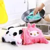 Cartoons Hand Towels Absorbent Coral Fleece Cloth Kitchen Towel Easy Clean Cute animal Kitchen Cloth Bathroom Hanging wipe Towel9016456