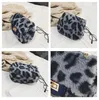 Kids Plush Purses and Handbags Cute Leopard Girls Mini Crossbody Bags Baby Coin Pouch Toddler Cutch Purse