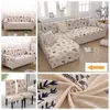 Stoelhoezen Geometrische Elastische Sofa Cover voor Woonkamer Moderne Sectional Corner Slipcover Couch Protector Kerstdecoratie