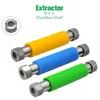 304 Extracteur d'huile en acier inoxydable avec protection en silicone Tube d'extraction de verre de tube d'extraction d'huile de tube d'extraction de verre de tube verre DAB