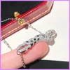 2021 New Animal Necklace Pendant Women Designer Necklaces Street Fashion Jewelry Leopard High Quality Diamonds Gold D2110195F