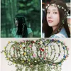 Wedding bride girl head flower rattan wreath headdress crown garland Hawaii flower headband bridesmaid bohemian hair bands party b2433283