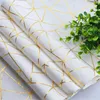 Fowecelt Boho Country Wedding Decoration Table Runner Modern Geometricinspired White and Gold Luxury Home Dining Party Decor 2106