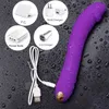 Nxy Vibromasseurs Khalesex Vibromasseurs souples pour femmes 10 vitesses Gode Vibromasseur Butt Plug Stimulateur de clitoris pour femmes Charge USB Produit adulte 0105