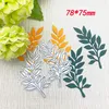 2pcs Diy Leaf Metal Decorative Couteau Die pour bricolage Scrapbooking-Photo Album Decorative Paper Cards 2 Feuilles