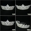 Clips & Barrettes Hair Drop Delivery 2021 Luxury Crown Fashion Exquisite Zircon Crystal Headdress Evening Dress Bridal Wedding Jewelry Headba