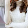 女性のドレスニットタートルネックセータードレス不規則な裾長袖スリム薄い冬210524