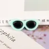 Mode Schmetterling Form Gläser Miniatur Figuren Spielzeug Plüsch Puppe Brillen Katzenauge Sonnenbrille für Kleidung Zubehör 40*15mm 1221984