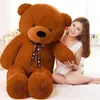 Giant Teddy Bear Kawaii Big 60cm 80cm 100 cm 120 cm fylld mjuk plysch leksak stor omfamning björn children barn doll födelsedag gåva5673793