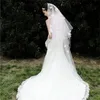 Welony ślubne 300 cm One Layer White Wedding Veil Długie różowe płatki do panny młodej Akcesoria do małżeństwa Velos de Noiva Q4