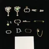 Trendy Women Diamond Brooches Crown Letter Lapel Pins Ladies Crystal Brooch Decoration Jewelry With Gift Box