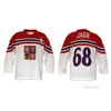 Maillot personnalisé Nikivip 5XL 6XL Équipe République tchèque # 68 Jaromir Jagr 14 TOMAS PLEKANEC Maillot de hockey brodé cousu Personnalisez n'importe quel numéro et nom