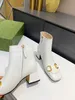 Fashion women's ankle boots microfiber leather thick heel high heels autumn and Short5.5cm